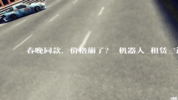 春晚同款，价格崩了？_机器人_租赁_宇树